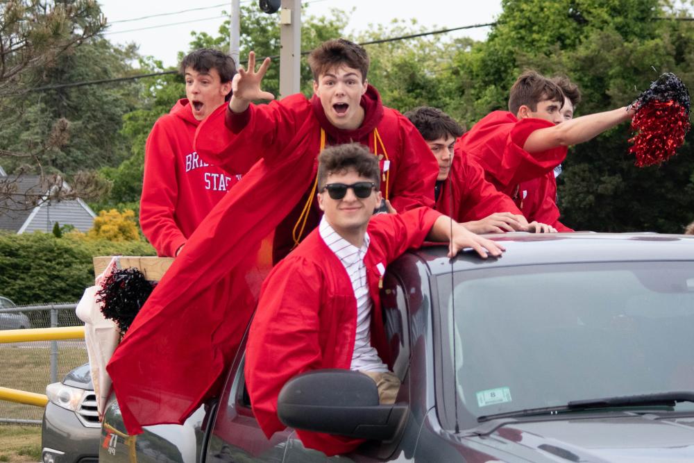 Old Rochester Regional High School students celebrate their graduation in June. Photo by Sawyer Smook-Pollitt